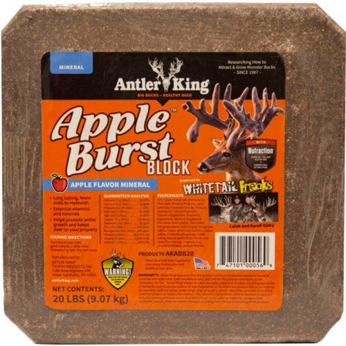 Apple Burst Deer Block 20 Lbs,Apple by Antler King