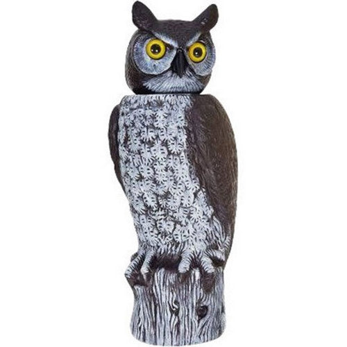 Dalen, Rotating Head Owl - Natural Enemy Scarecrow, 18 Inches