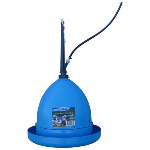 Farm-Tuff, Farm-Tuff Plastic Poultry Hanging Waterer, 14 X 14 X 13 Inches, Blue
