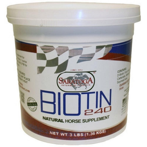 Saratoga, Saratoga Biotin-240 Natural Horse Supplement, 3 Lbs
