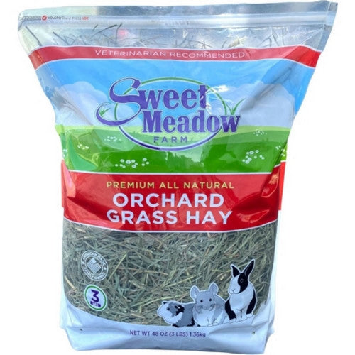 Sweet Meadow Farm, Sweet Meadow Farm Orchard Grass Hay, 3 Lbs