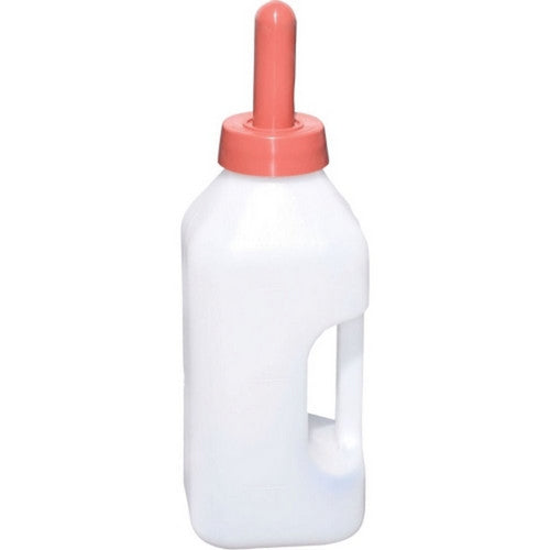 Snap On Nipple Calf Bottle W/Handle 2 QT,White by Tuff Stuff