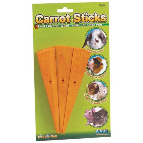 Ware, Wood Carrot Stick Chews, 3 PC