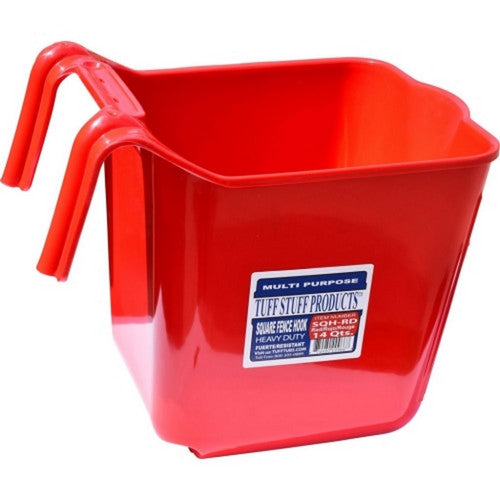 Tuff Stuff, Tuff Stuff Square Fence Hook, 14 QT,Red