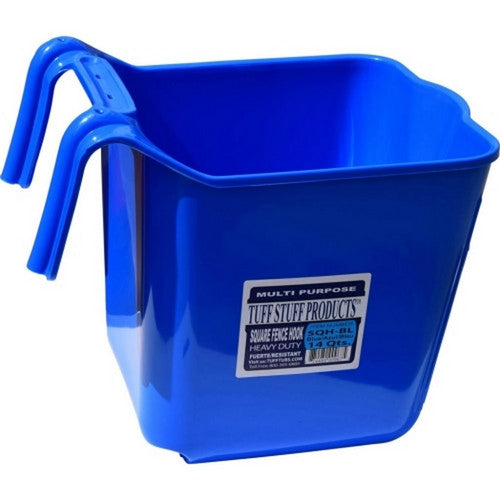 Tuff Stuff, Tuff Stuff Square Fence Hook, 14 QT,Blue