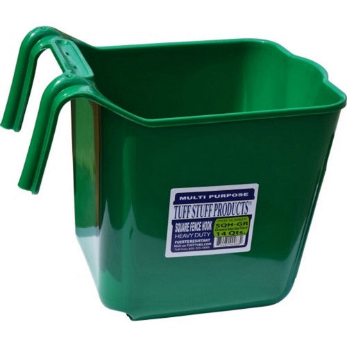 Tuff Stuff, Tuff Stuff Square Fence Hook, 14 QT,Green
