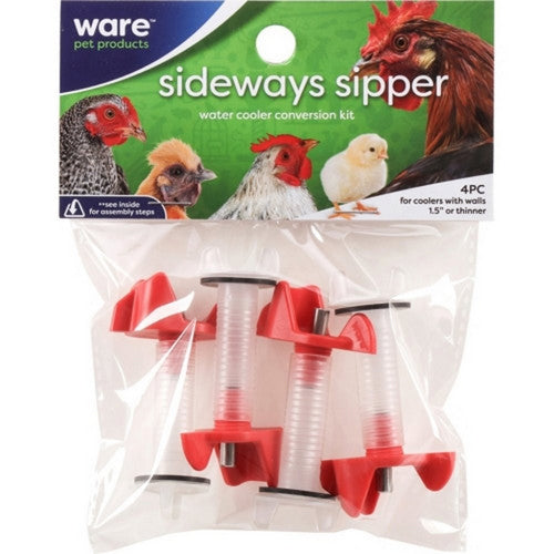 Ware, Sideways Sipper Water Cooler Conversion Kit, 4 Pack