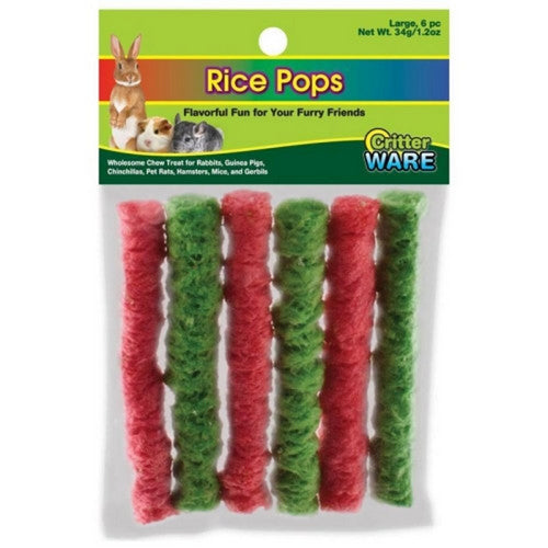 Ware, Rice Critter Pops Small Animal Chews Large, 1 Each