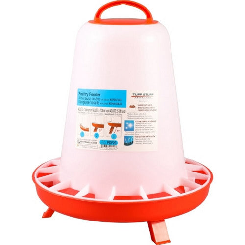 Tuff Stuff, Tuff Stuff Poultry Feeder With Folding Legs, 20 Lbs