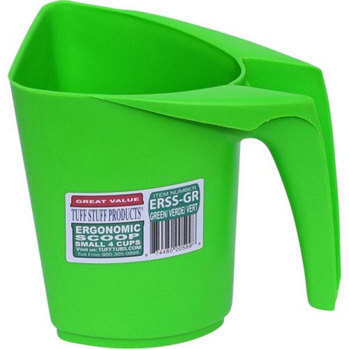 Tuff Stuff, Tuff Stuff Ergonomic Scoop, 1 QT,Green