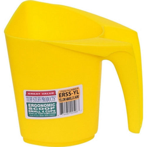 Tuff Stuff Ergonomic Scoop 1 QT,Yellow by Tuff Stuff