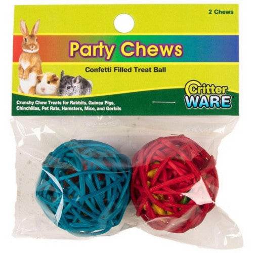 Ware, Critter Party Chew Balls, 2 PC