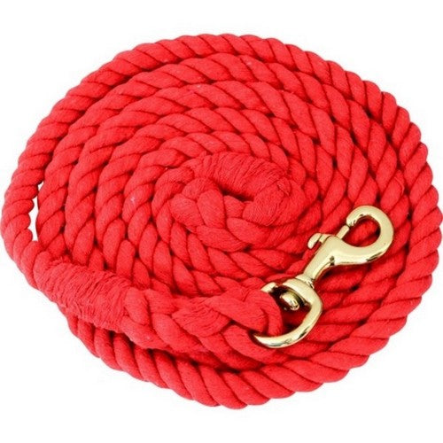 Cotton Horse Lead 3/4 IN X 10 Feet,Red by Partrade