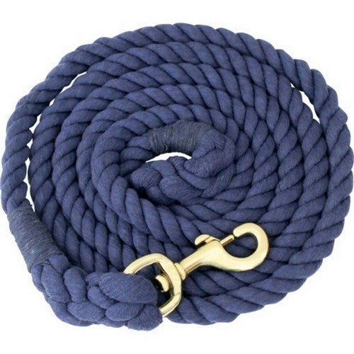 Cotton Horse Lead 3/4 IN X 10 Feet,Navy by Partrade