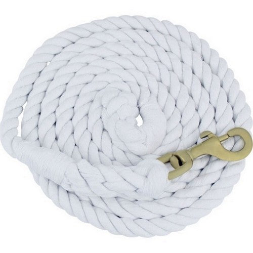 Cotton Horse Lead 3/4 IN X 10 Feet,White by Partrade