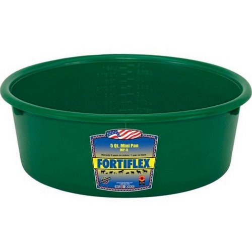 Fortiflex, Fortiflex Mini Pan Feeder, 5 QT,Green