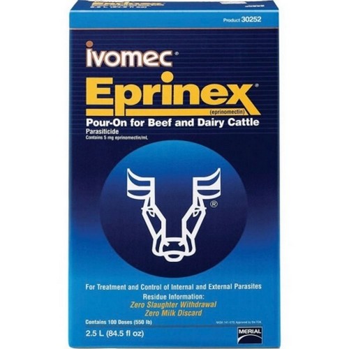 Eprinex, Eprinex Pour-On Dewormer For Beef & Dairy Cattle, 2.5 L