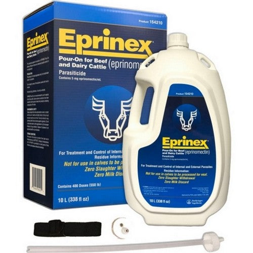 Eprinex, Eprinex Pour-On Dewormer For Beef & Dairy Cattle, 10 L