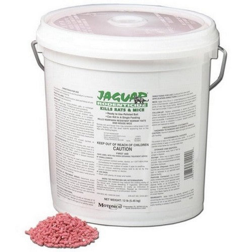 Jaguar, Jaguar Rodenticide Pelleted Bait Pail, 12 Lbs
