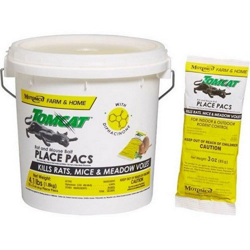 Tomcat Rat & Mouse Pelleted Place Pacs Pail 3 Oz / 22 Count by Tomcat