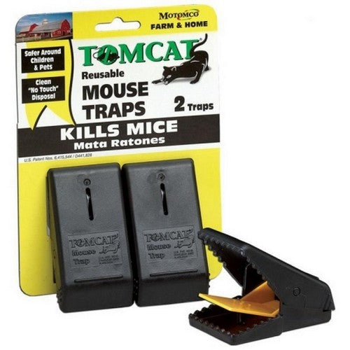 Tomcat, Tomcat Reusable Mouse Traps, 2 Pack,Black