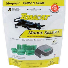 Tomcat Mouse Killer I Refillable Bait Station 1 Oz / 8 Count, BLACK by Tomcat