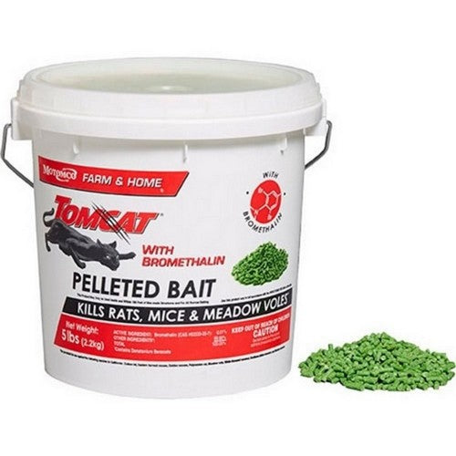 Tomcat W/Bromethalin Pelleted Bait Pail 5 Lbs by Tomcat