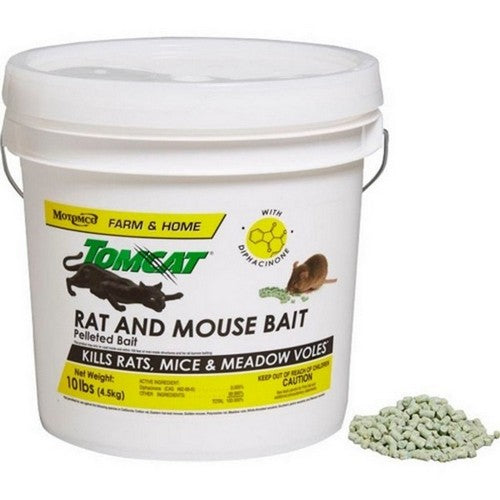 Tomcat, Tomcat Rat & Mouse Pelleted Bait Pail, 10 Lbs