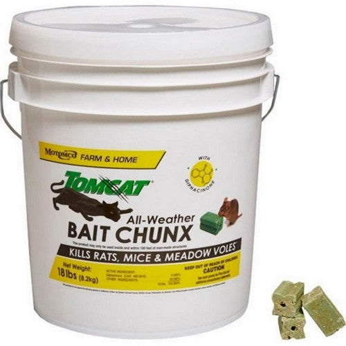 Tomcat All-Weather Bait Chunx Pail 1 Oz / 18 Lbs by Tomcat
