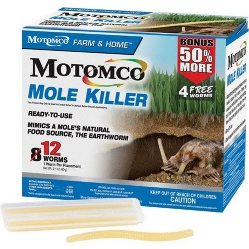 Motomco, Motomco Mole Killer Worm Formula Rtu Bonus Box, 12 Pack