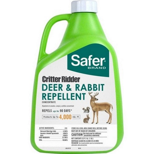 Safer Critter Ridder Deer & Rabbit Repellent 32 Oz by Safer