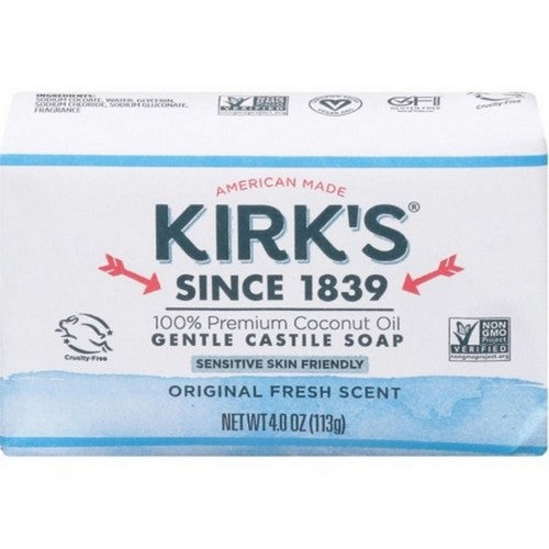 Kirk's Natural Products, Kirks Coco Castile Bar Soap, 4 Oz