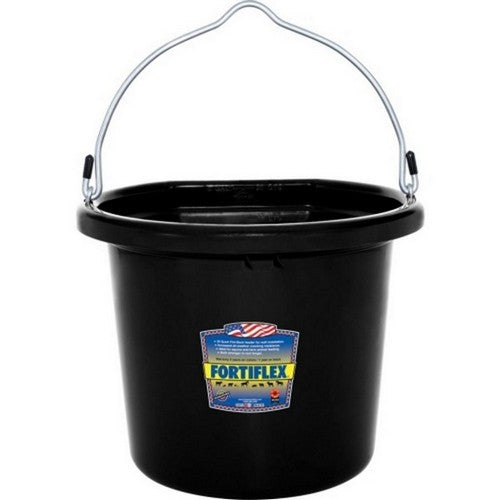 Fortiflex Flat Back Bucket 20 QT,Black by Fortiflex