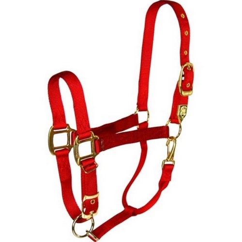Hamilton, Hamilton Adjustable Chin Halter W/Snap, 1 / AVG,Red