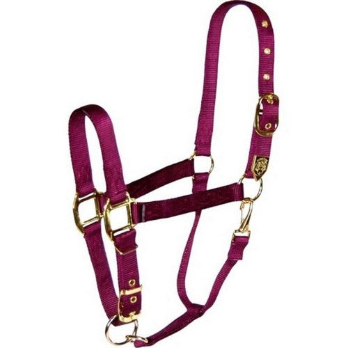 Hamilton, Hamilton Adjustable Chin Halter W/Snap, 1 / AVG,Wine
