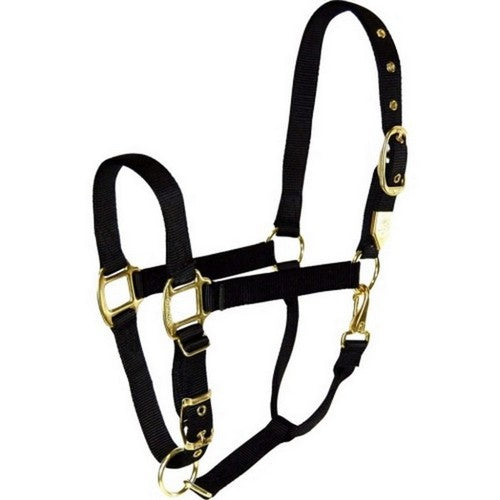 Hamilton, Hamilton Adjustable Chin Halter W/Snap, Large,Black