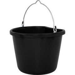 Fortiflex Economy Flat Back Bucket 20 QT,Black by Fortiflex