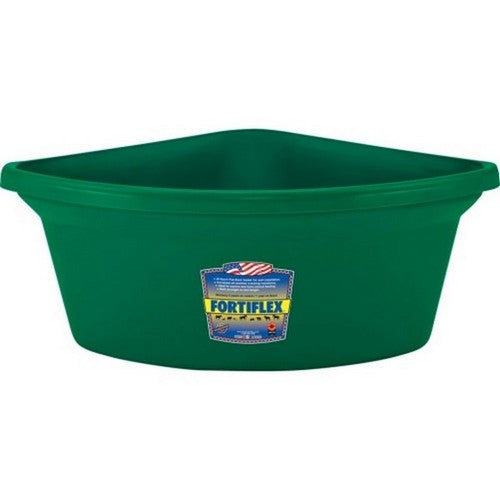 Fortiflex, Fortiflex Corner Fence Mount Feeder, 24 QT,Dark Green