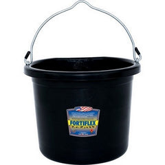 Fortiflex Flat Back Bucket 24 QT,Black by Fortiflex