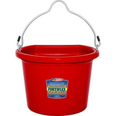 Fortiflex Flat Back Bucket 8 QT,Red by Fortiflex