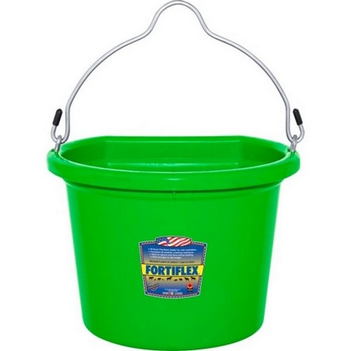 Fortiflex Flat Back Bucket 8 QT,Mango Green by Fortiflex