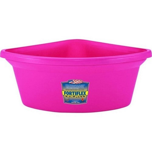 Fortiflex Corner Fence Mount Feeder 24 QT,Hot Pink by Fortiflex