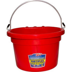 Fortex Round Over The Fence Pail With Handle 8 QT,Red by Fortiflex