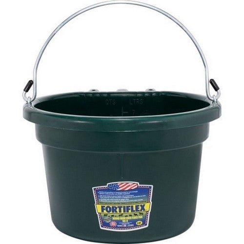 Fortiflex, Fortex Round Over The Fence Pail With Handle, 8 QT,Hunter