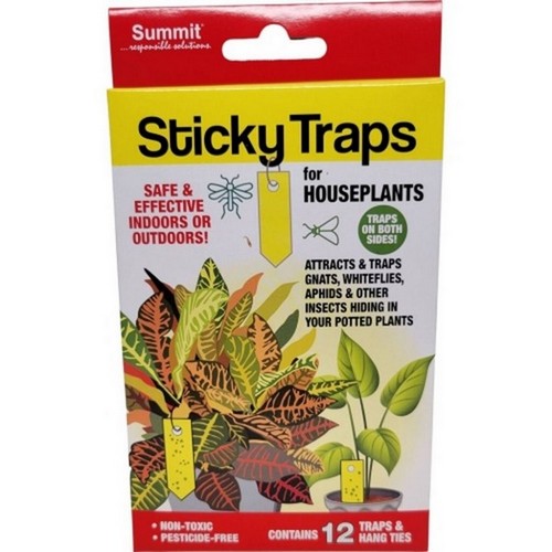 Sticky Traps, Stickytraps Houseplant Insect Traps, 12 Count