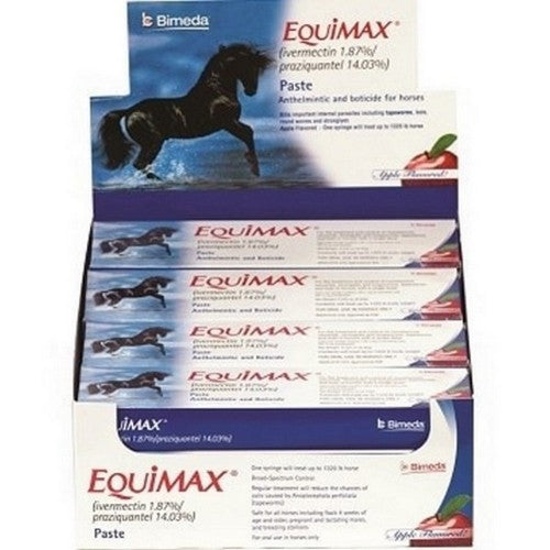 Durvet Equimax Dewormer Paste For Horses 6.42 GM-12 PC,Apple by Bimeda