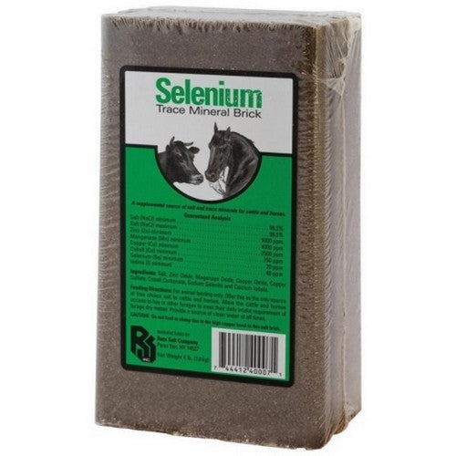 Roto Salt, Selenium Trace Mineral Salt Block, 4 Lbs, Selenium (Case Of 15)
