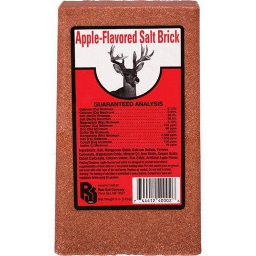 Roto Salt, Salt Brick, 4 Lbs, Apple (Case Of 15)