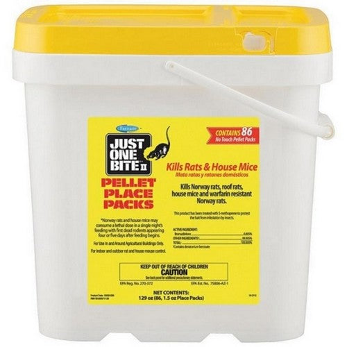 Just One Bite, Just One Bite Ii Pellets Place Packs Pail, 129 Oz / 86 PC