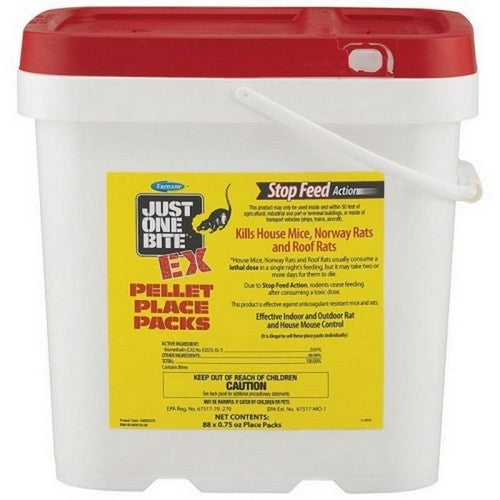Just One Bite, Just One Bite Ex Pellet Place Packs Pail, 66 Oz / 88 PC